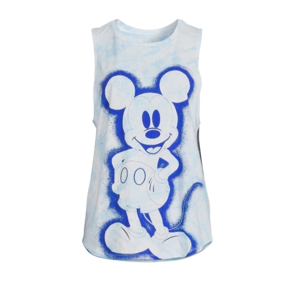 NWT Juniors Mickey Mouse Airbrushed Tank Top - Picture 3 of 4